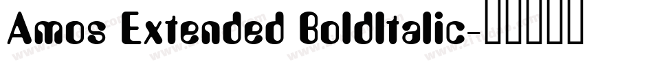Amos Extended BoldItalic字体转换